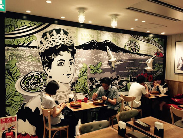 ロゴマーク・壁画イラスト ( イタリアン / ナポリワークス 様 ）