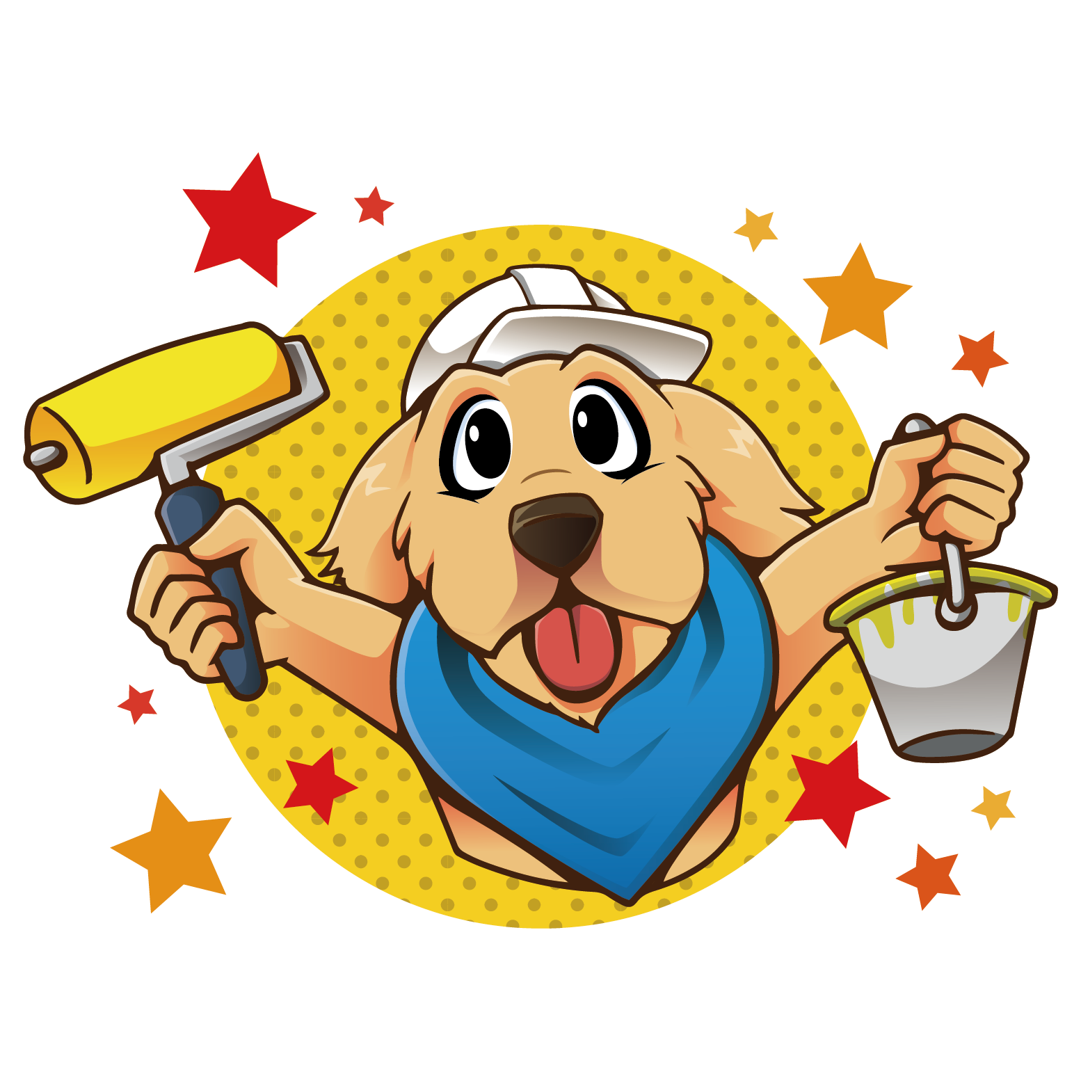 ラインスタンプ キャラクターイラスト ( 塗装業 / ワンダフルペイント工房 様) ?>