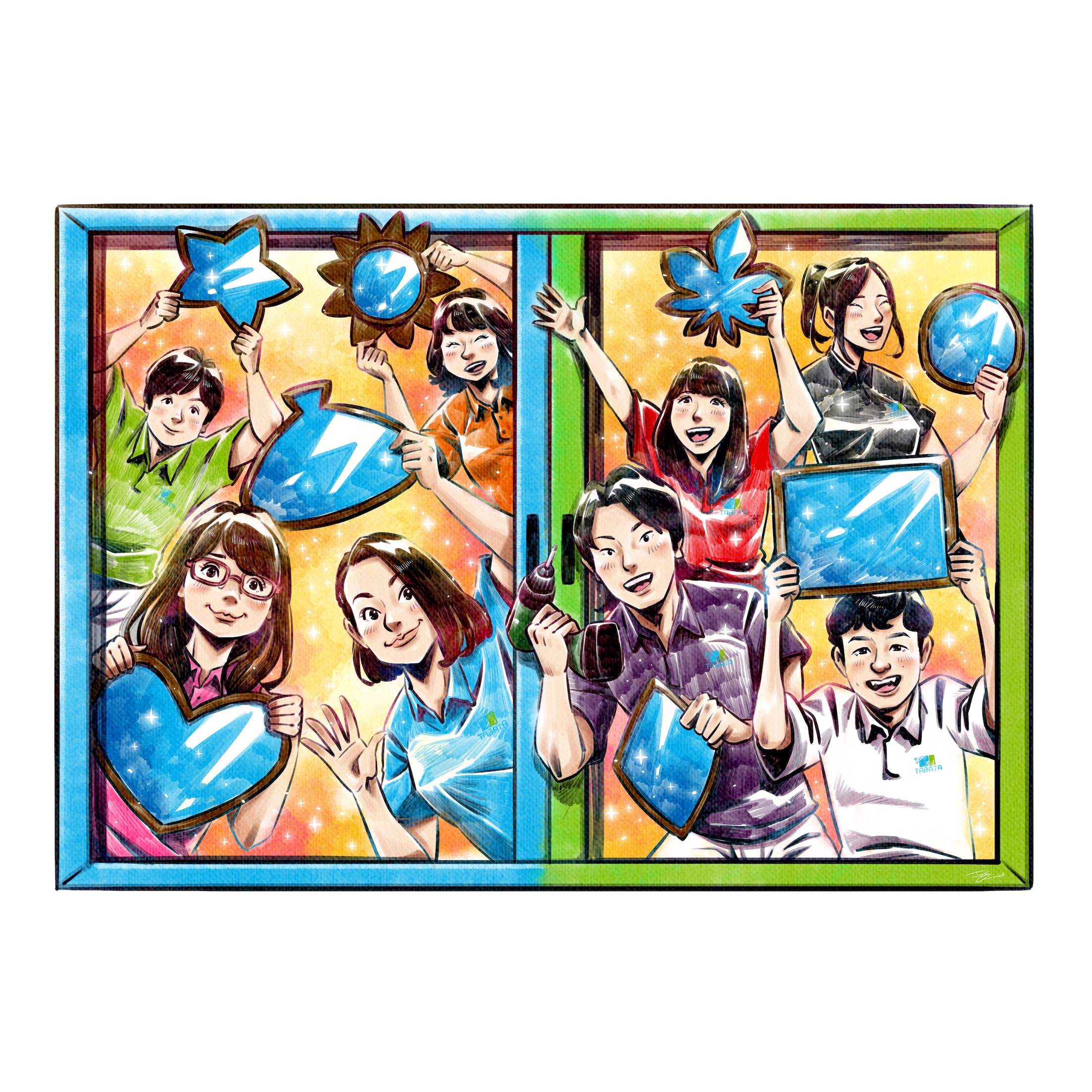 経営理念イラスト ( 窓の専門店 / タバタサッシ 様 )