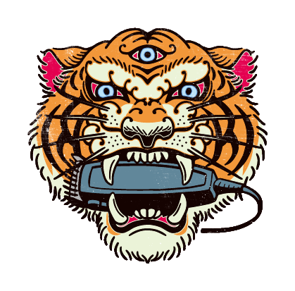 イラストレーション（ 美容院 / Human imitation / 「LB2」様 ）